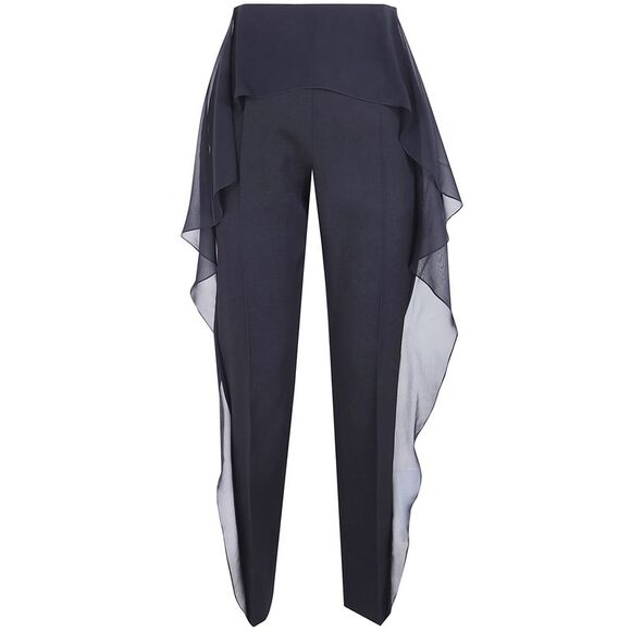 LANVIN Denim - Lanvin Women Trousers With Ruffles